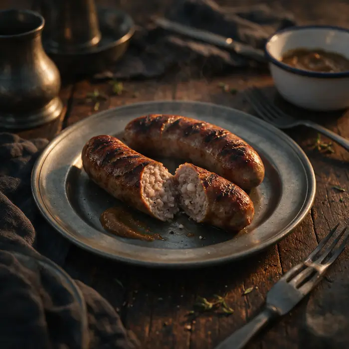 Thick pork sausage