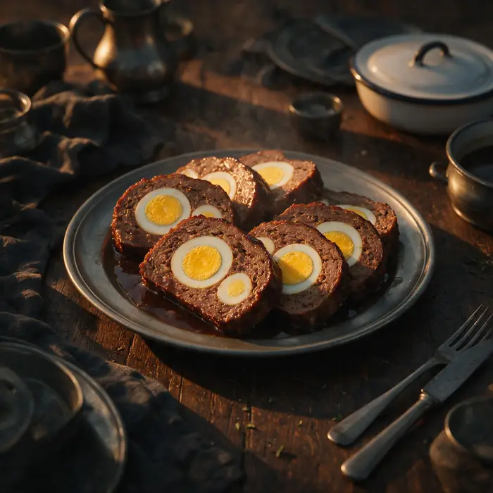 Meatloaf with egg